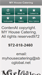 Mobile Screenshot of myhousecatering.com